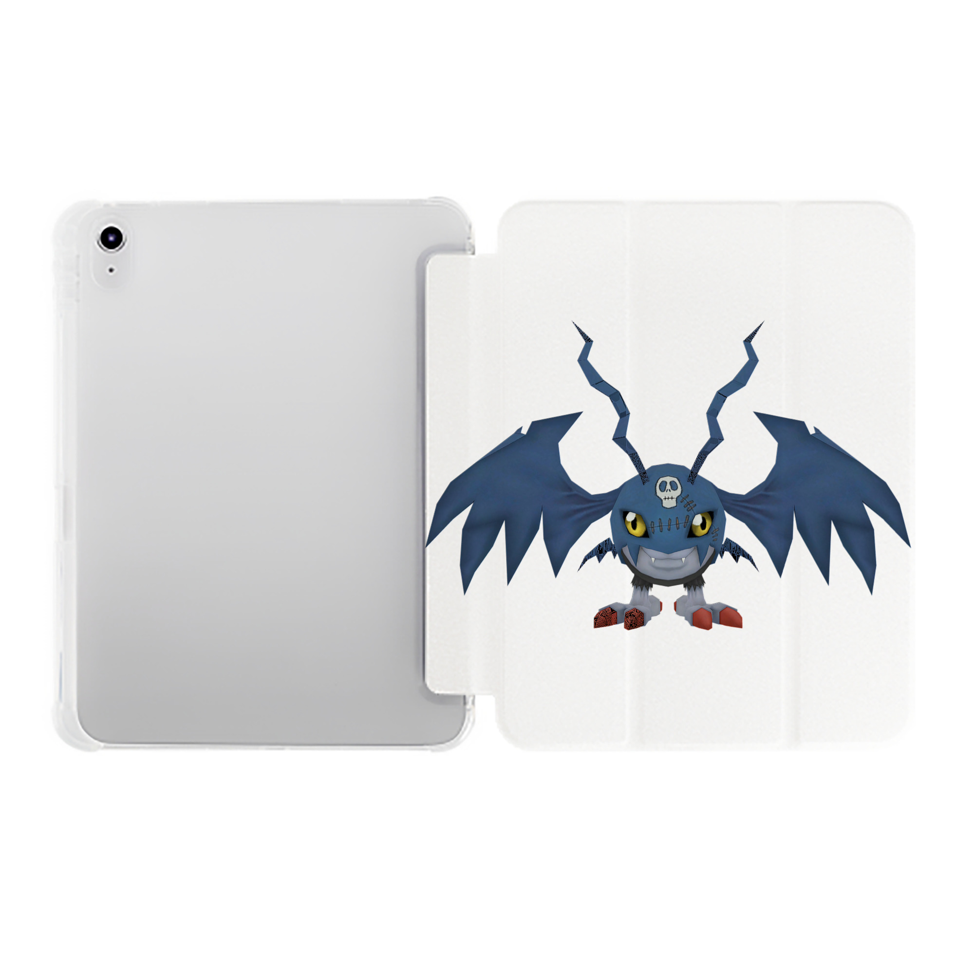（画像用） Digimon デジタルモンスター/デジモン IPad ケース ペン収納付き 三つ折りスタンド PUレザー×シリコン 対応機種9.5/10.5/10.9インチ